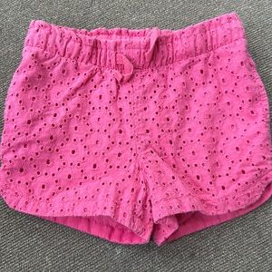 Little girls eyelet shorts